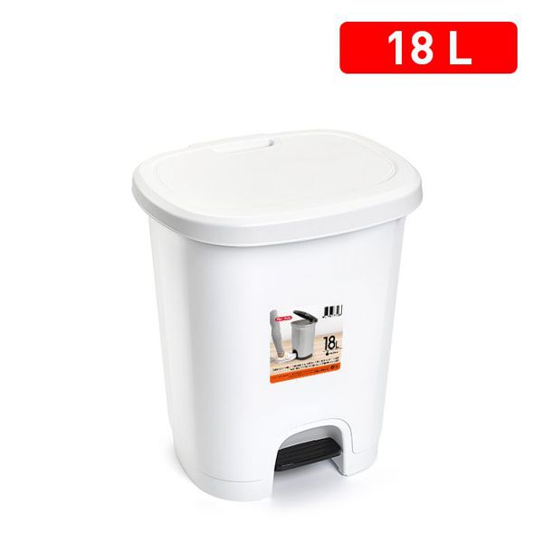 Cubo pedal 18l color blanco