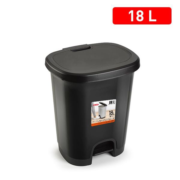 Cubo pedal 18l color negro