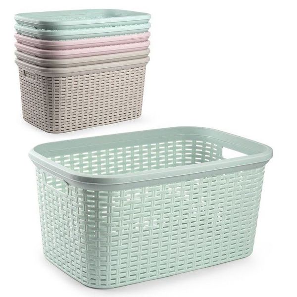 Cesta ropa rattan 35l 53x36