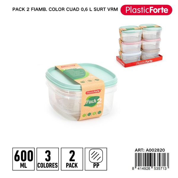 Pack 2 fiambre 0.6l