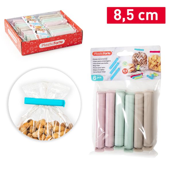 Pinzas cierrabolsas lock 8,5 cm surt vrm