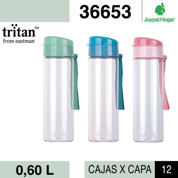 Botella tritan 0.6l
