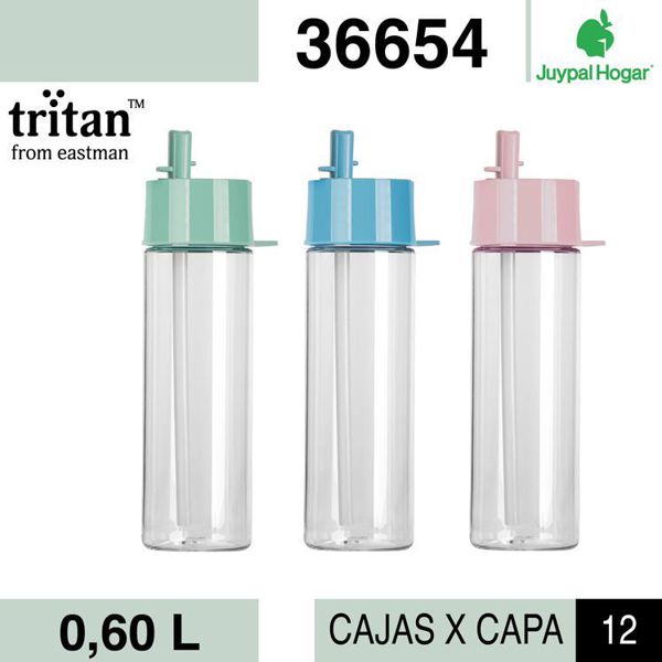 Botella tritan 0.6l