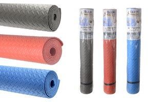 Alfombra goma eva gris, roja y azul 90x188cm