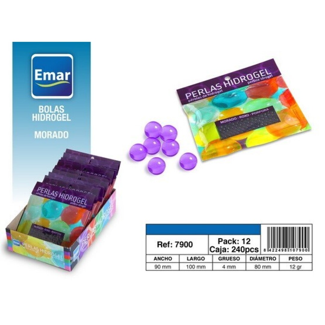 Perlas hidrogel 12gr violeta