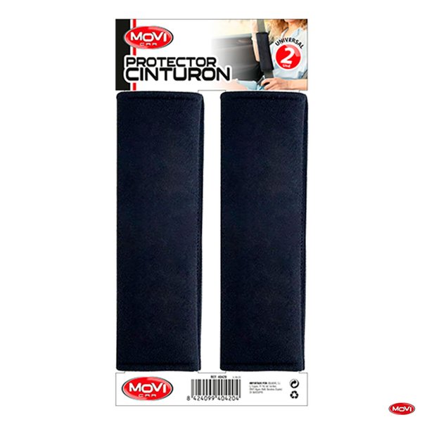 Jgo.2 protectores cinturon color negro