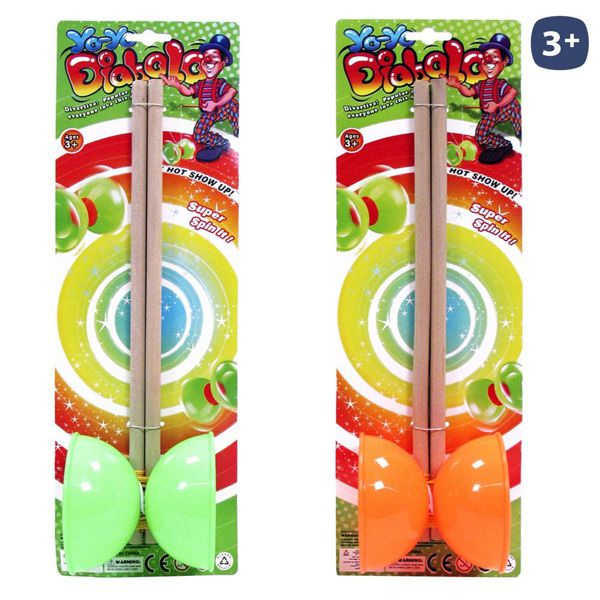 Diabolo palo madera 2/c 30 x 8,50 cm