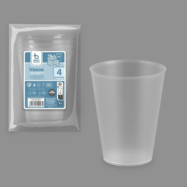 S/4 vaso reut. transp. a/c 500 cc pp