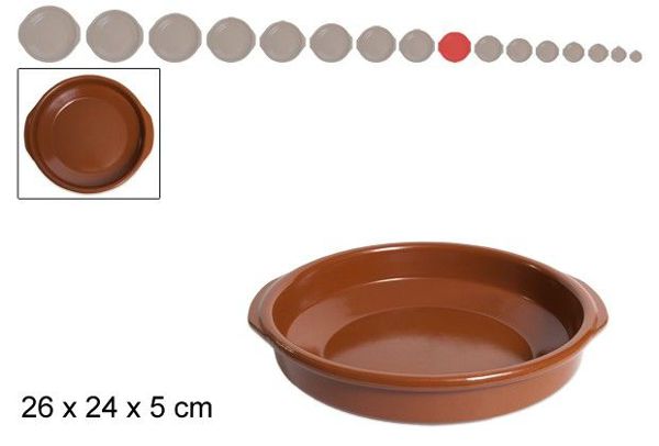 Cazuela redonda 24cm c/asas