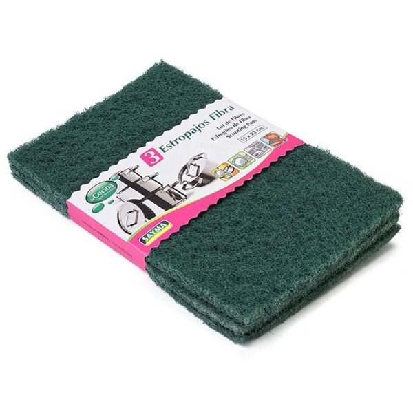 Lote de 3 fibras verdes 23x15