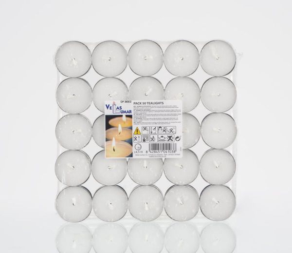 Pack 50 Tealights 4,5 h.