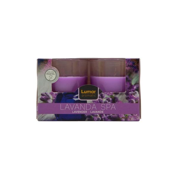 Caja 2 Vasos Perf. Lumar Aromatic Lavanda