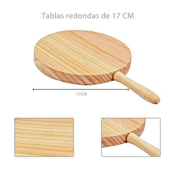 Tablas redondas de 17 CM