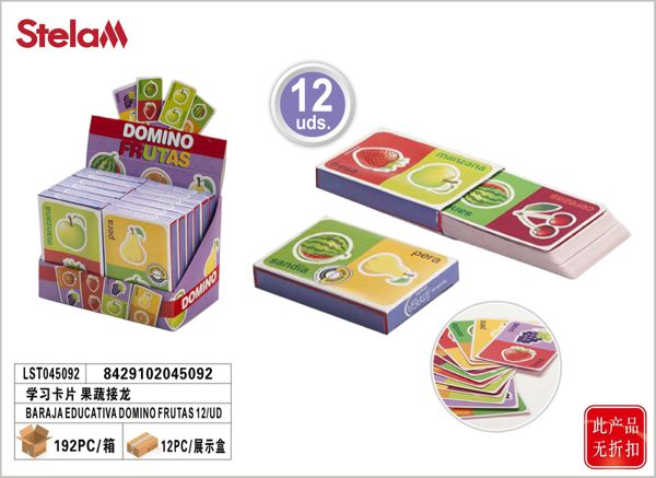 Baraja domino frutas