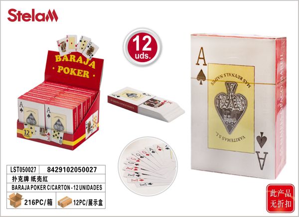 Baraja poker c/carton