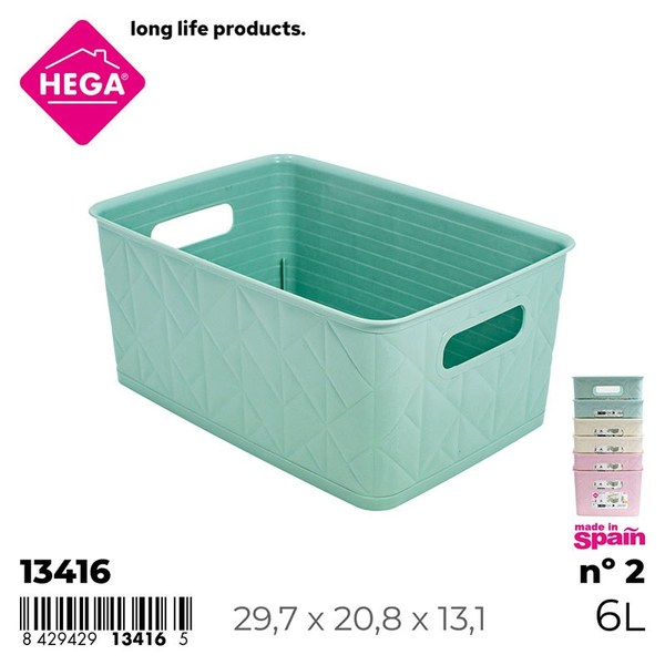 Cesta nº2 origami 6 l. surtido pastel