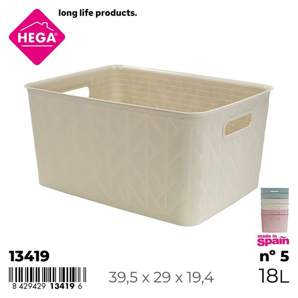 Cesta nº5 origami 18 l. surtido pastel