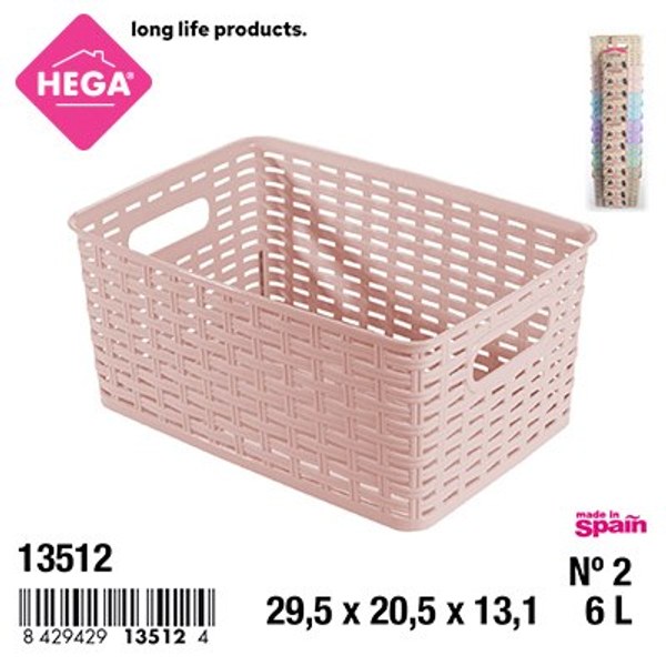 Cesta nº2 rattan line 6 l.