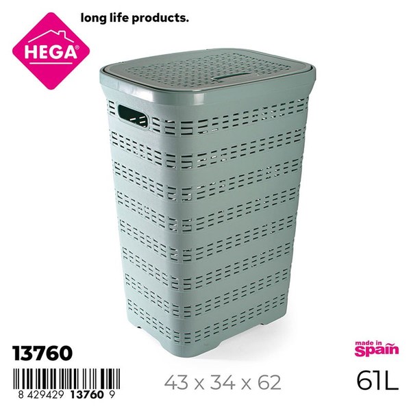 Pongotodo rattan y lino 61 l. verde pastel