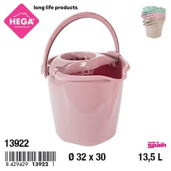Cubo fregona star redondo 13,5 l. surtido pastel