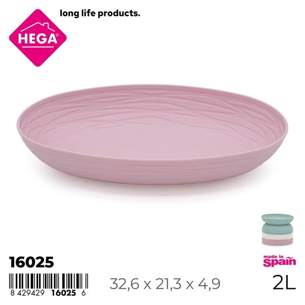 Bandeja oval vajilla nido 2l. surtido pastel