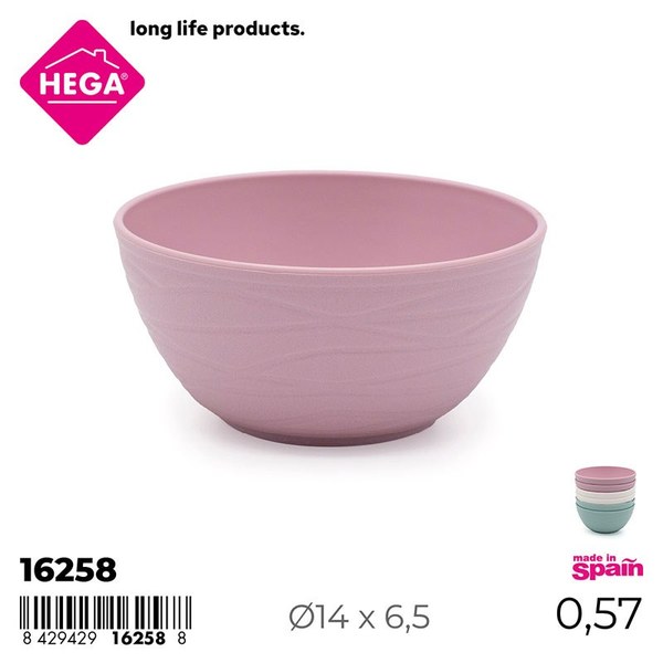 Cuenco vajilla nido 0,570 l. surtido pastel
