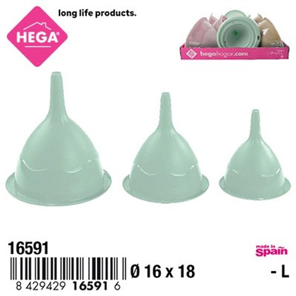 Set 3 embudo rioja ø 11/13/16 cm.