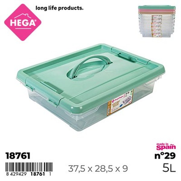 Caja nº29 new box con cierres y asa 5 l.