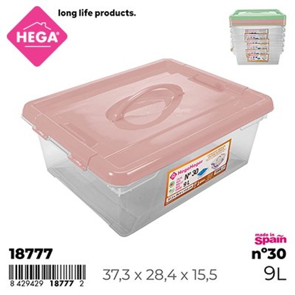 Caja nº30 new box con cierres y asa 9 l.