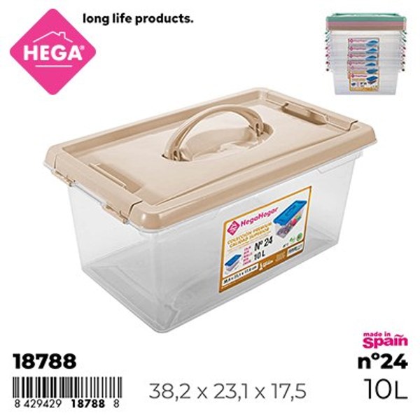 Caja nº24 new box con cierres y asa 10 l.