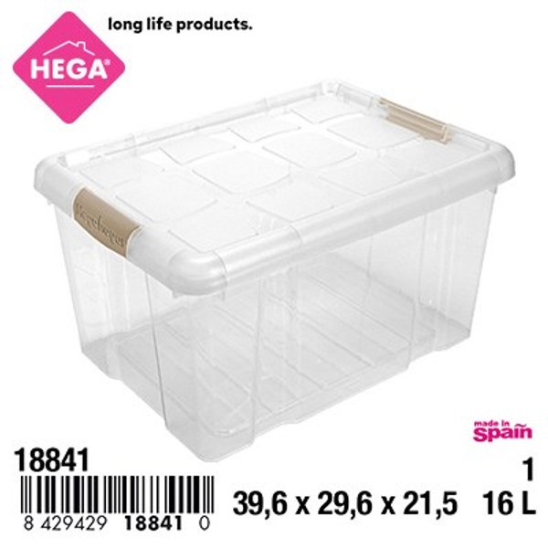 Caja n°1 new box con cierres 16l.