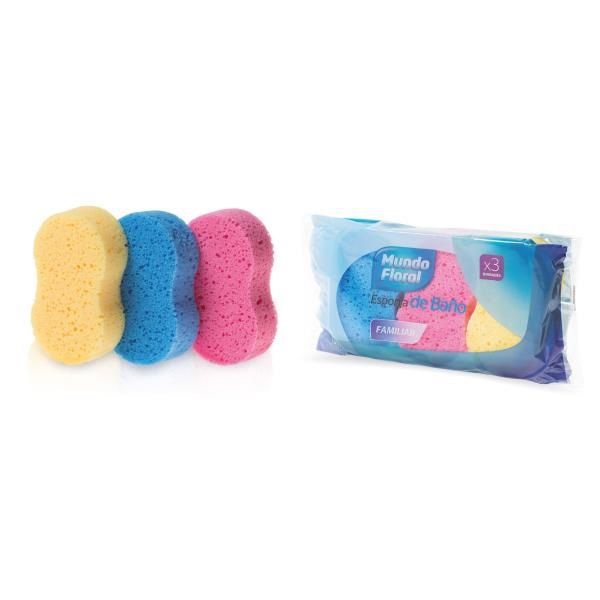 Tobain 3 esponja de bano ovala