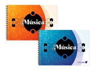 Golden cuaderno musica a4