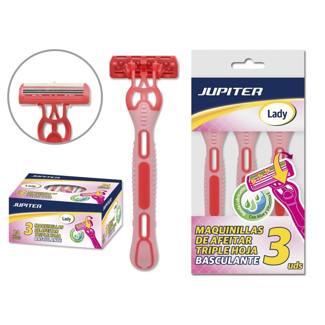 Maquinilla jupiter lady 3 cuch. basculante bolsa 3