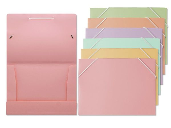 Pp pastel carpeta gomas elasticas a5