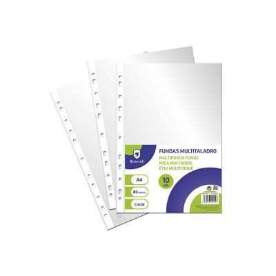 Pp funda mult. a4 set 10 cristal 0.08mm. bismark