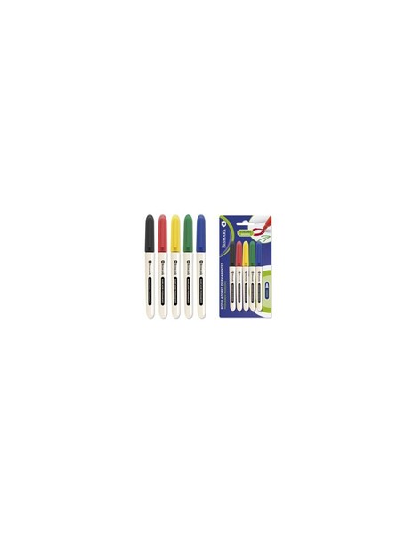 Rotuladores permanentes pack 5 colores basicos