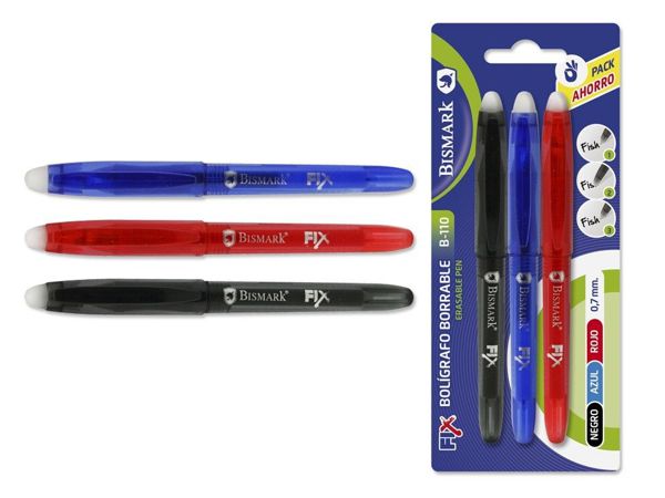 Boligrafo bismark borrable c/cap 329569