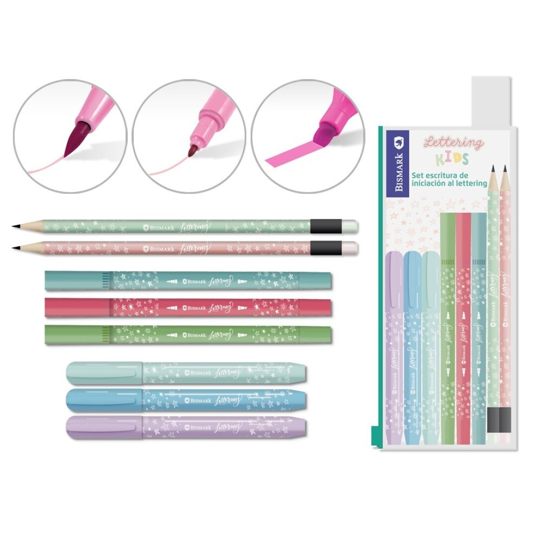 Set escritura infantil iniciacion al lettering