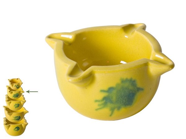 Mortero amarillo mini 7cm