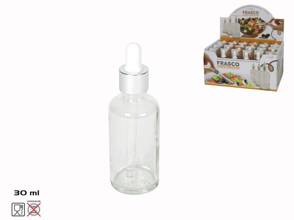 Frasco con cuentagotas 30 ml - cristal