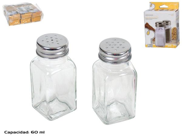 2 especieros cristal 60ml