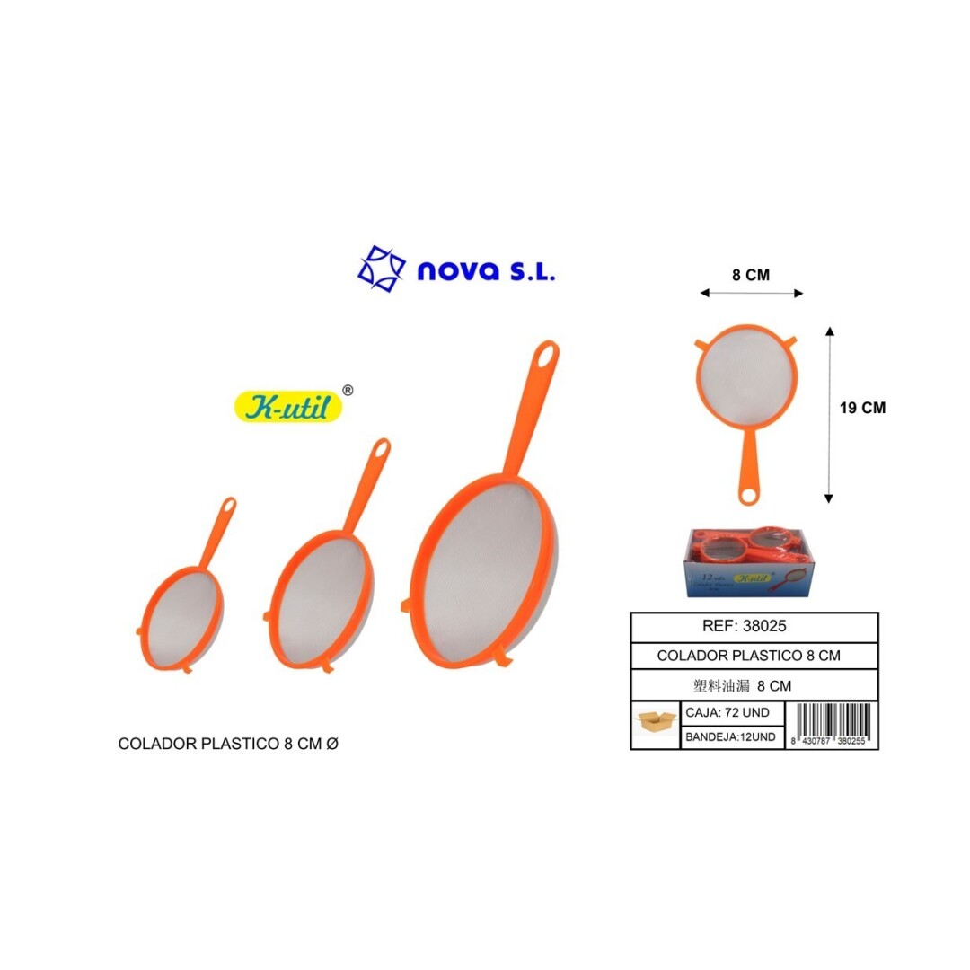 Colador plastico 8cm