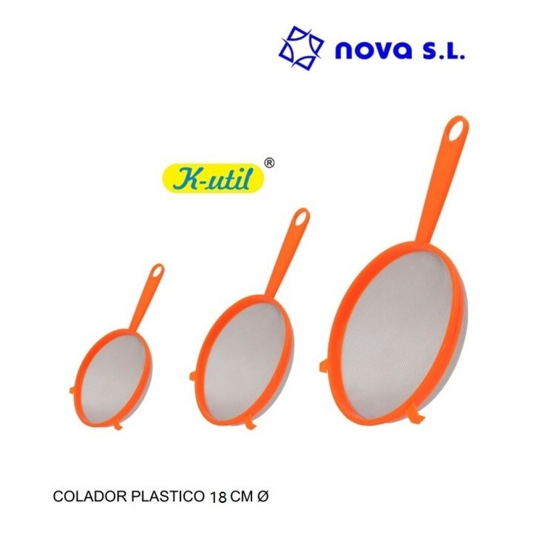 Plastico 18cm colador
