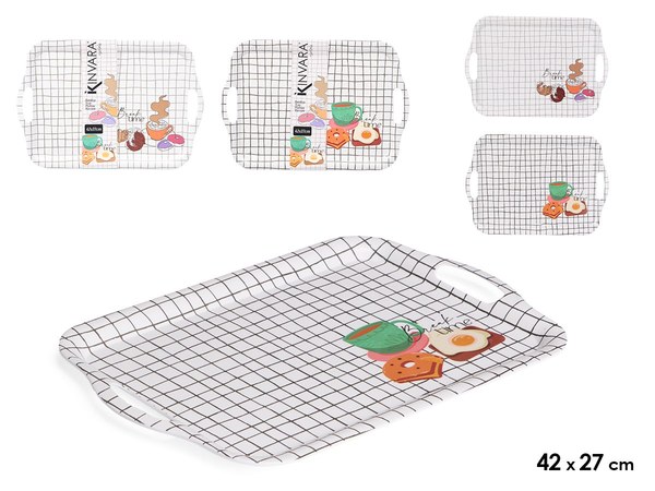 Bandeja melamina 42x27cm surt 2 break