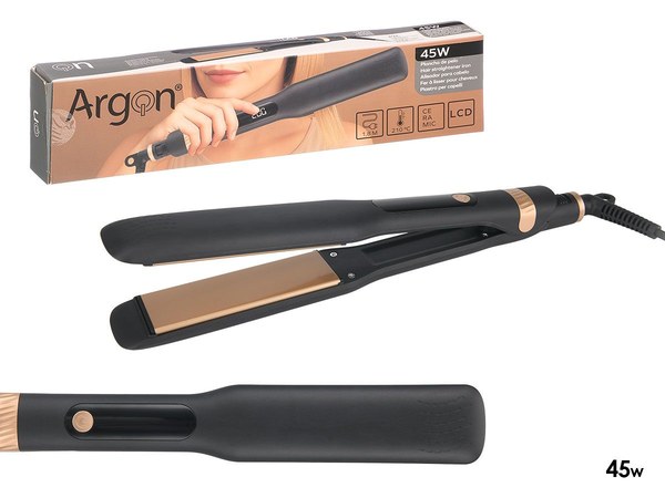 Plancha pelo ceramica lcd 45w ancha souft touch