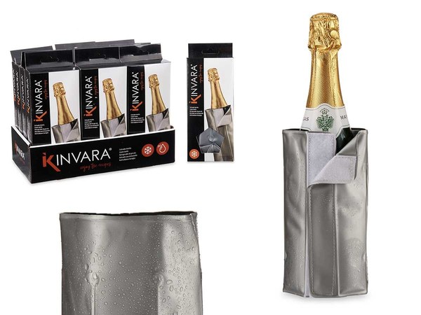 Enfriador botella champan gris