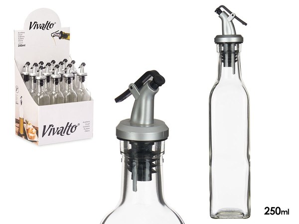 Aceitera vidrio tapon dosificador 250 ml