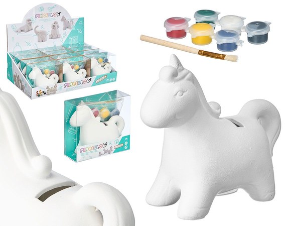 Hucha unicornio ceramica