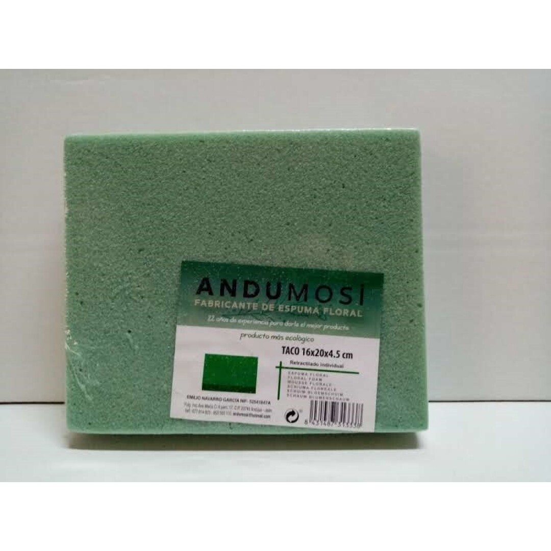 Esponja corcho cuadrado 16x20x4.5